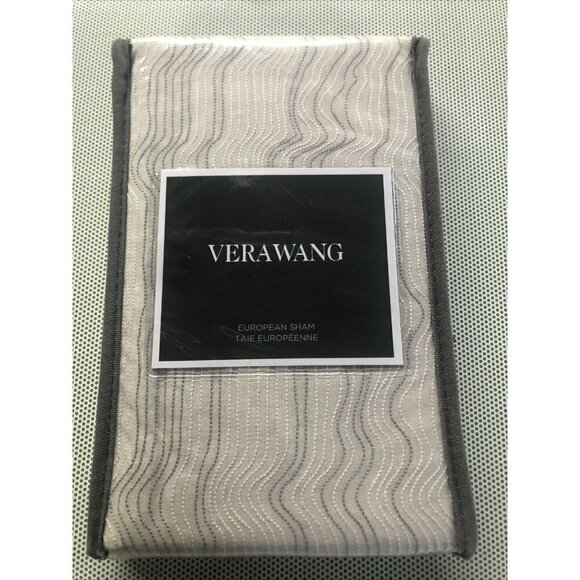 Vera Wang Marbled Embroidered Sham - Picture 1 of 4
